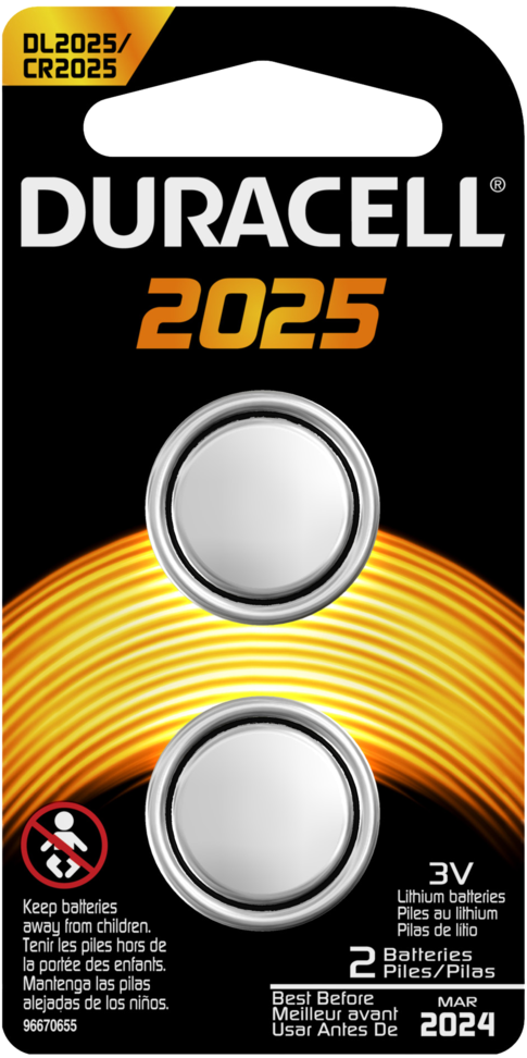 Duracell Batteries, Lithium, 2025 - 2 Batteries (1024x1024), Png Download