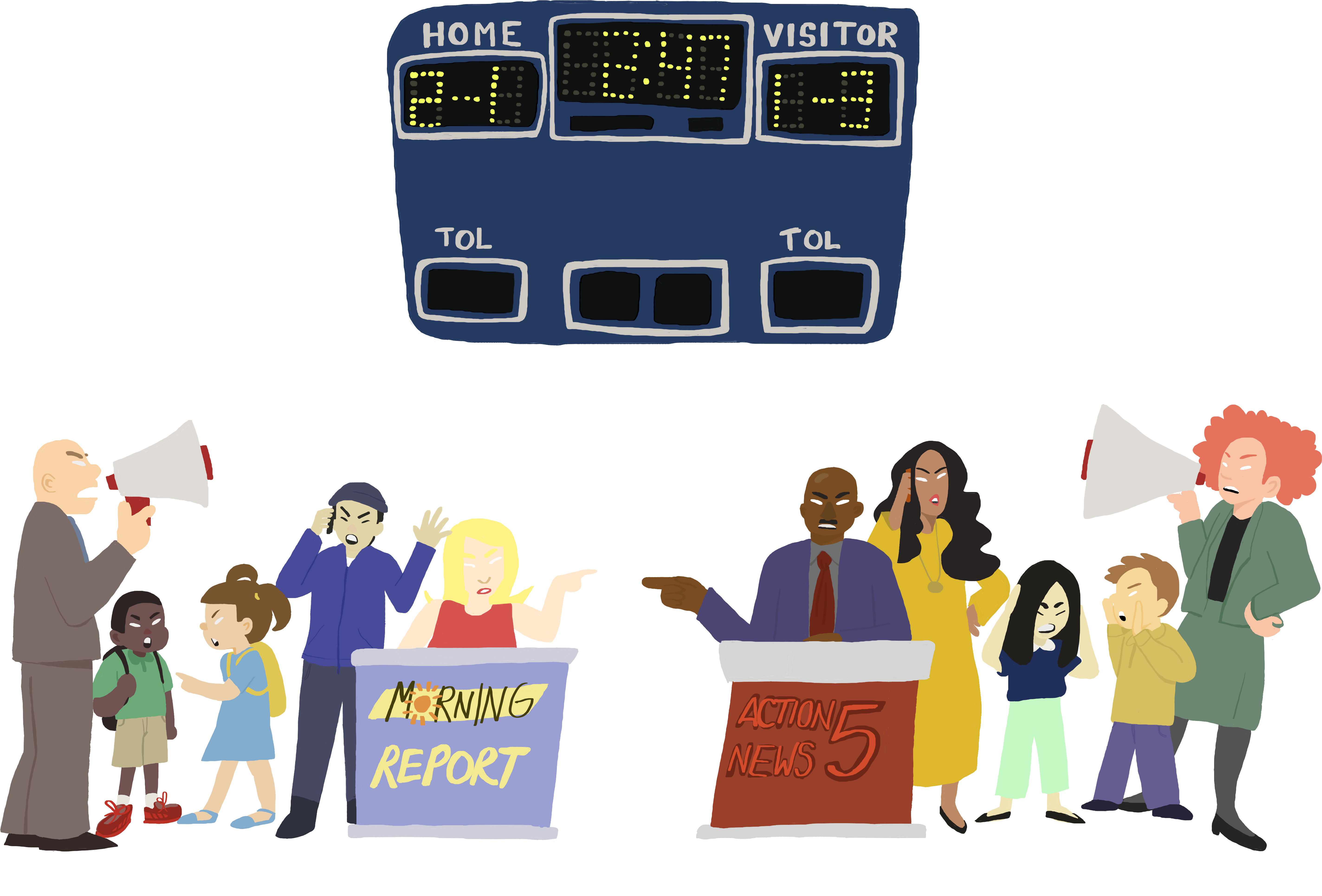 Cartoon By Elle Vaughn, Member Of The St - St. George's Independent School (5787x4092), Png Download