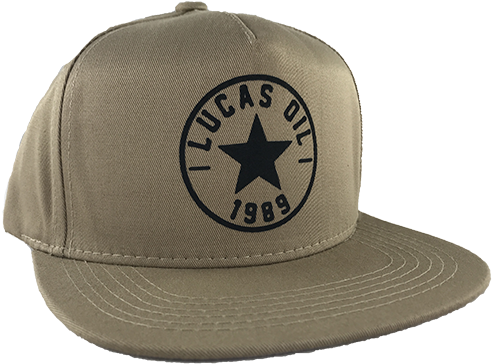 Lucas Oil 89 Khaki Snapback Hat - Hat (505x600), Png Download