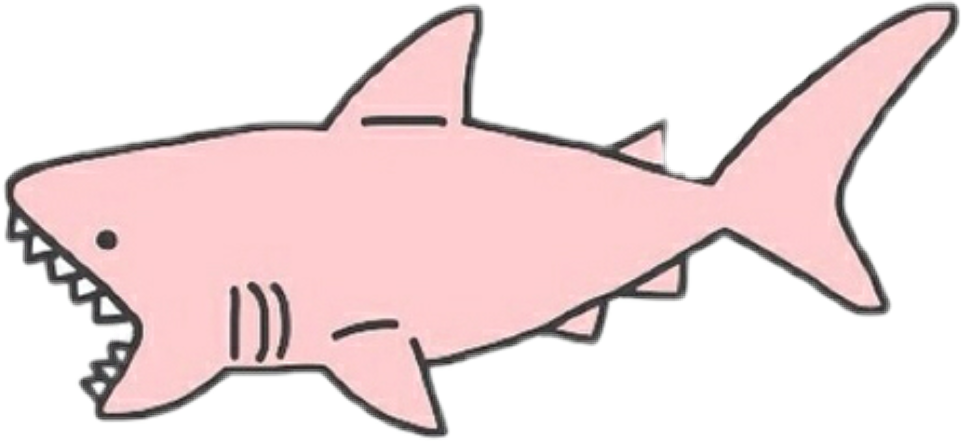 Report Abuse - Pink Shark Transparent (962x441), Png Download