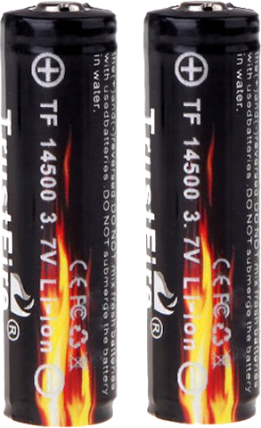 电池duracell Png Transparent Png Sticker - Trustfire 2pcs 14500 3.7v 900mah Li-ion Battery With (293x480), Png Download