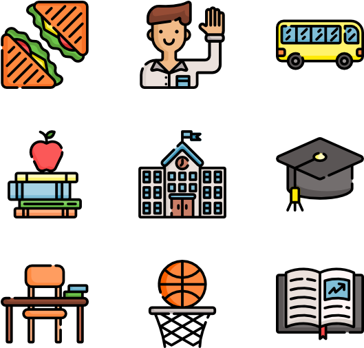 Back To School - Arcade Icons (600x564), Png Download