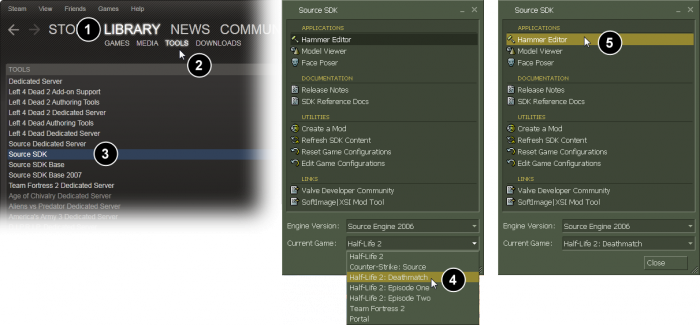 Launching Hammer For Half-life - Half Life Game Launcher (700x325), Png Download