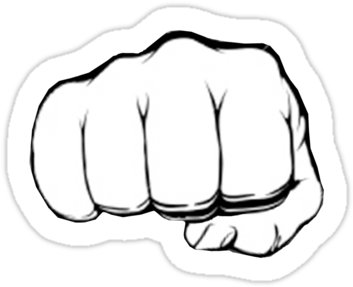 Fist Punch Png - Fist (375x360), Png Download