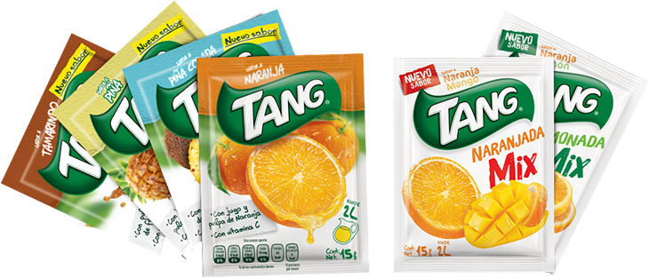 Que Te Pueden Acompañar En Todo Momento - Tang Instant Drink Mix, Mango Flavor, 125 G Pouch (733x328), Png Download