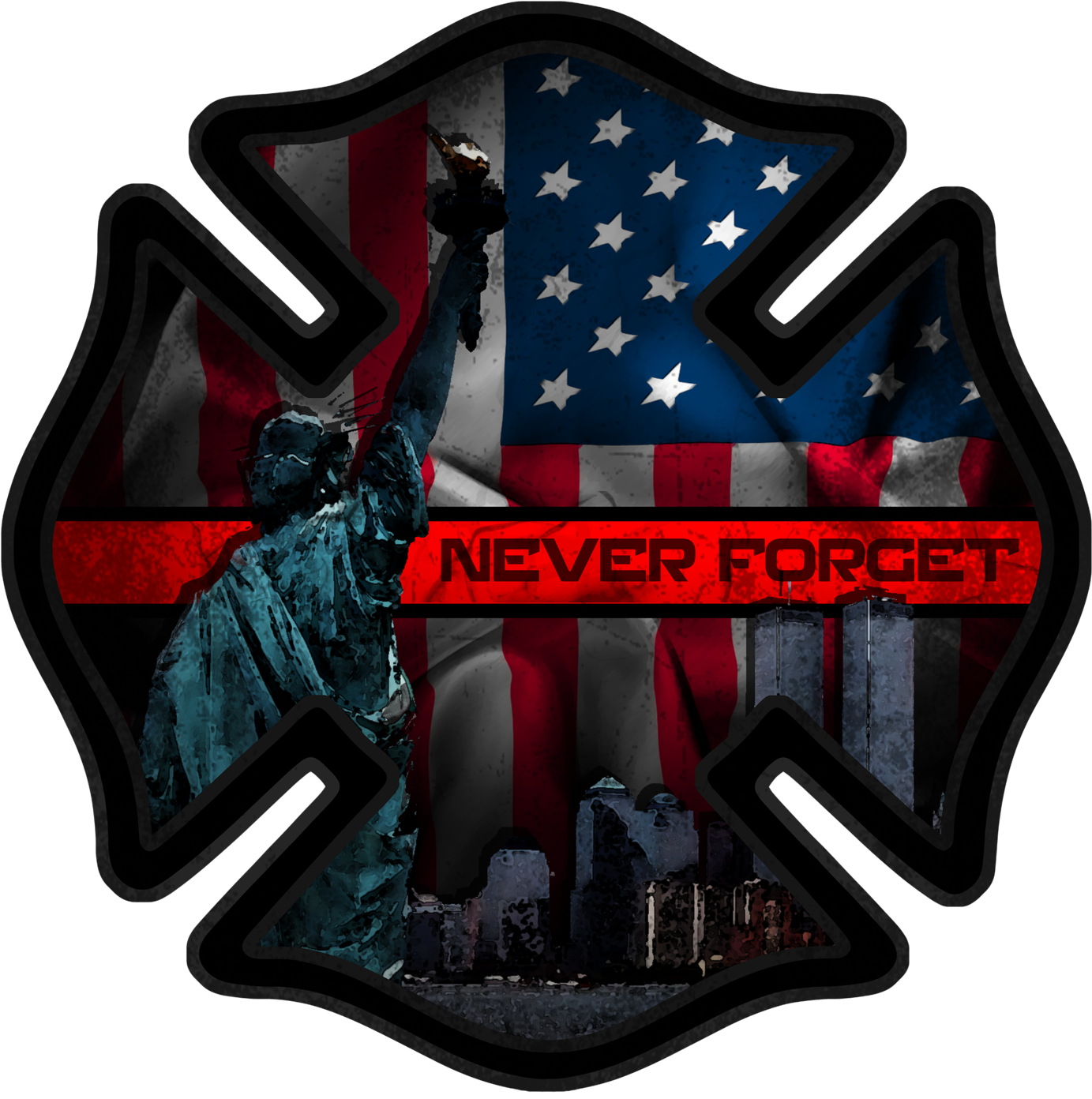 343 Never Forget Maltese Decal - Maryville Fire Department Logo (1400x1400), Png Download