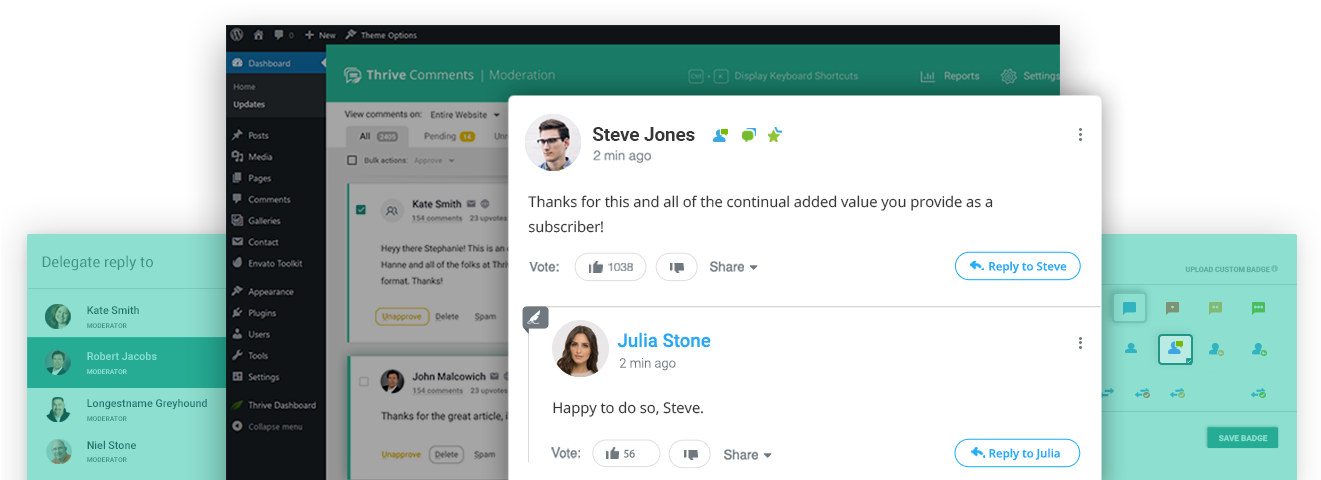 Get Thrive Comments Now - Delegate To Webpage (1320x500), Png Download