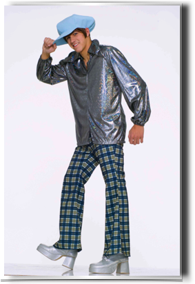 4-70â€™s Wacky Craz - 70s Disco Man Costume (294x411), Png Download