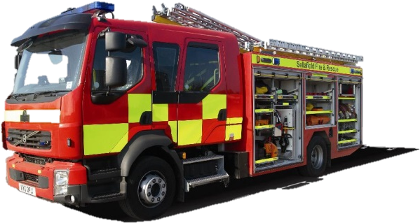 Fire-engine - Cake (608x330), Png Download