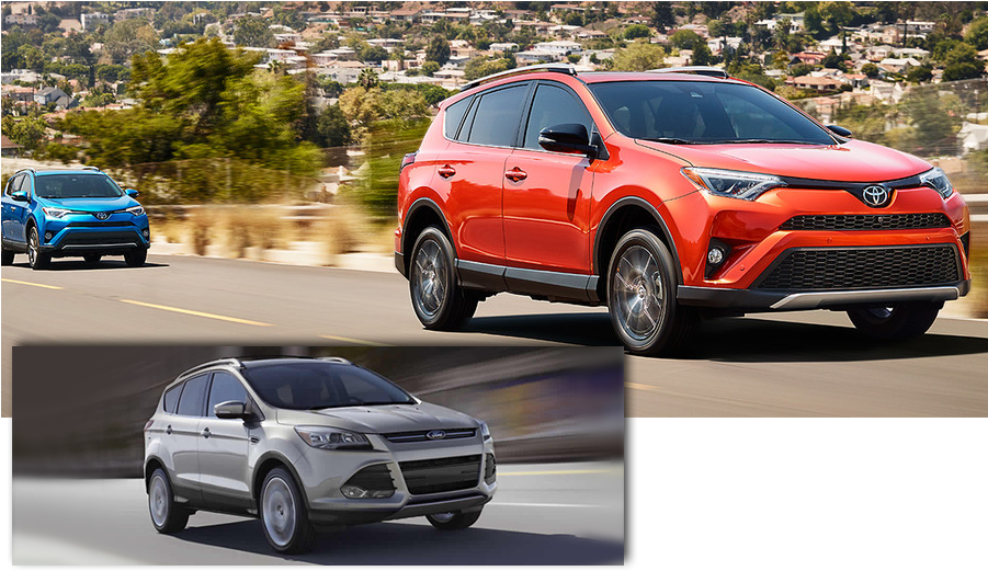 2016 Toyota Rav4 Vs - 2017 Rav4 Se Vs Limited (900x530), Png Download