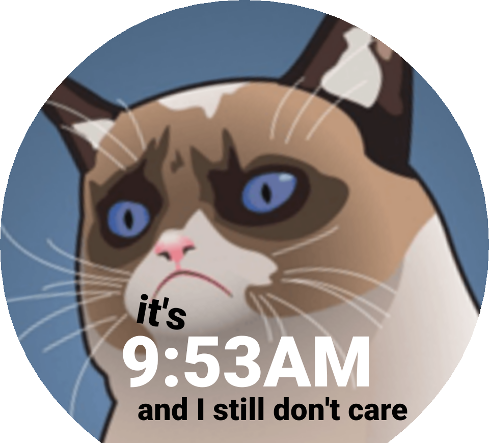 And I Still Don't Care Watch Face Preview (960x870), Png Download