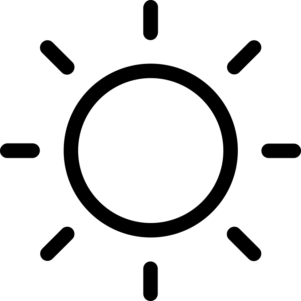 Sunny Day Weather Symbol - Rising Sun Icon Png (980x980), Png Download