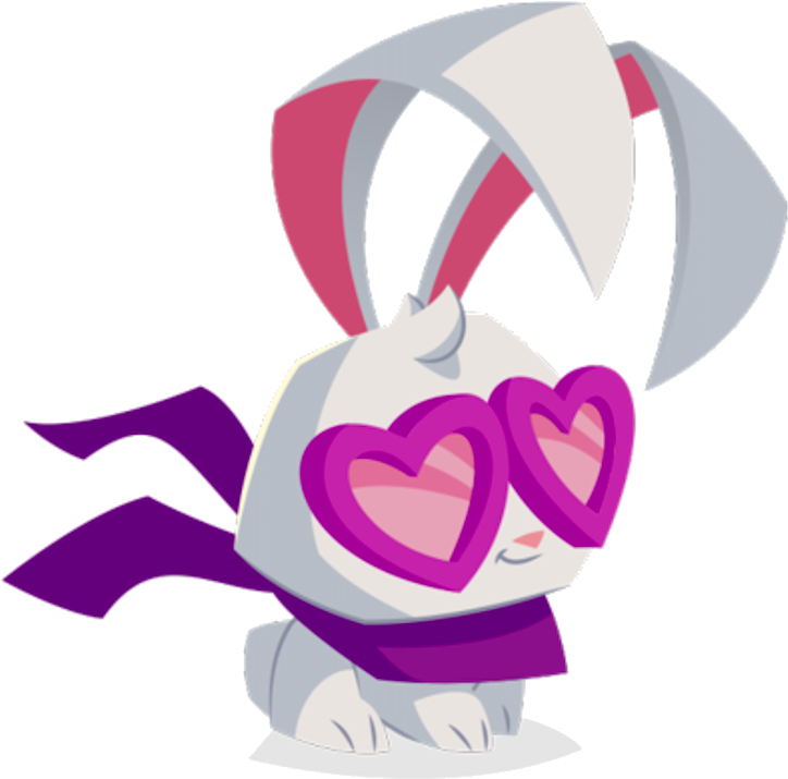 Glasses Bunny - Portable Network Graphics (744x786), Png Download