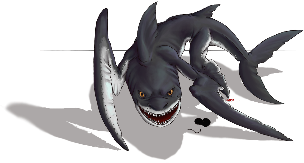 Land Shark By Xeqz - Land Shark (1210x666), Png Download