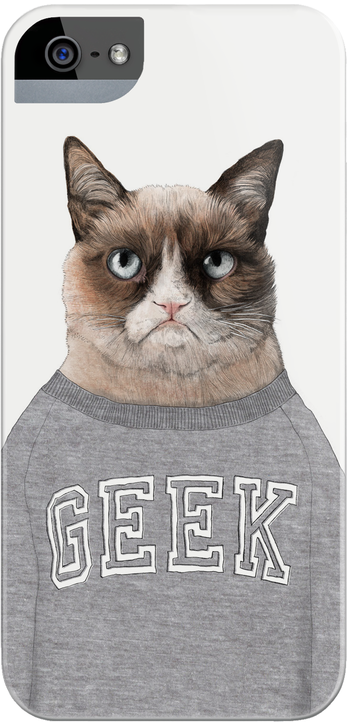 Grumpy Cat Phone Case - Ohh Deer Grumpy Cat Card (1800x1800), Png Download
