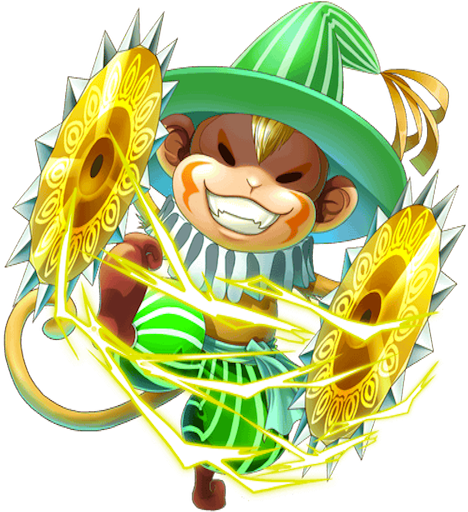 Bondo The Great Thunder Monkey Transparent - Cartoon (480x640), Png Download