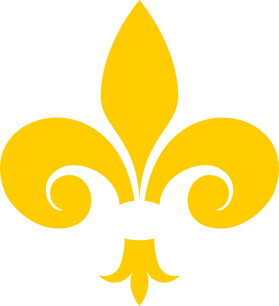 Gold Fleur De Lis Clip Art (546x600), Png Download