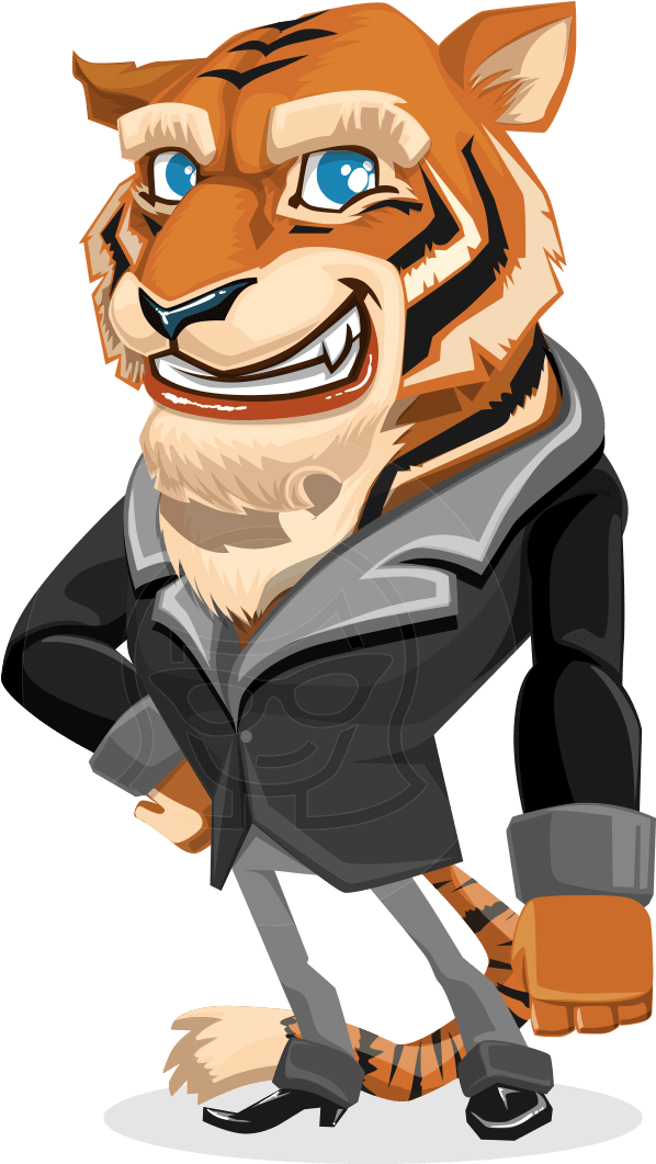 Vice Tiger - Tiger Character (866x1060), Png Download