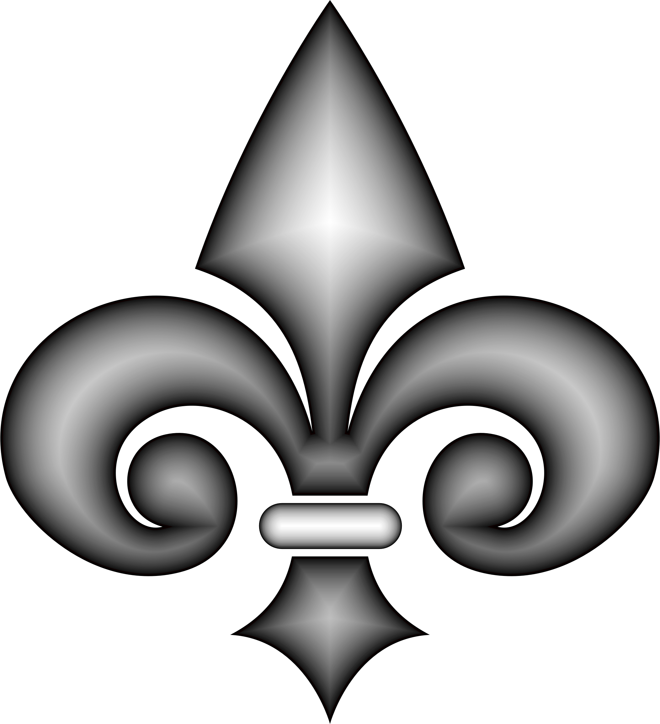 Big Image - Grayscale 3d (2104x2308), Png Download