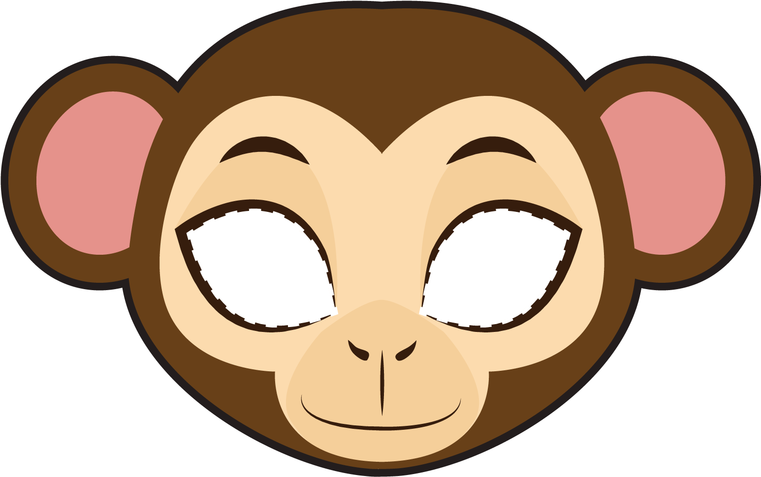 Monkey Png Transparent Free Images - Mascara De Mono Capuchino (1600x1600), Png Download