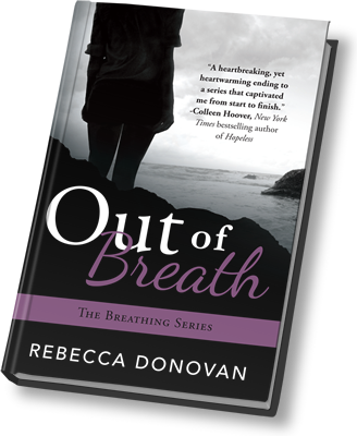 Out Of Breath - Out Of Breath By Rebecca Donovan (328x400), Png Download