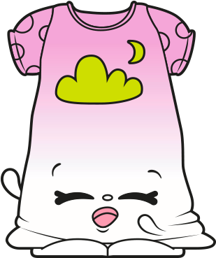 Good Night Gown Ct Art - Shopkins Sandy Shut Eye (400x400), Png Download
