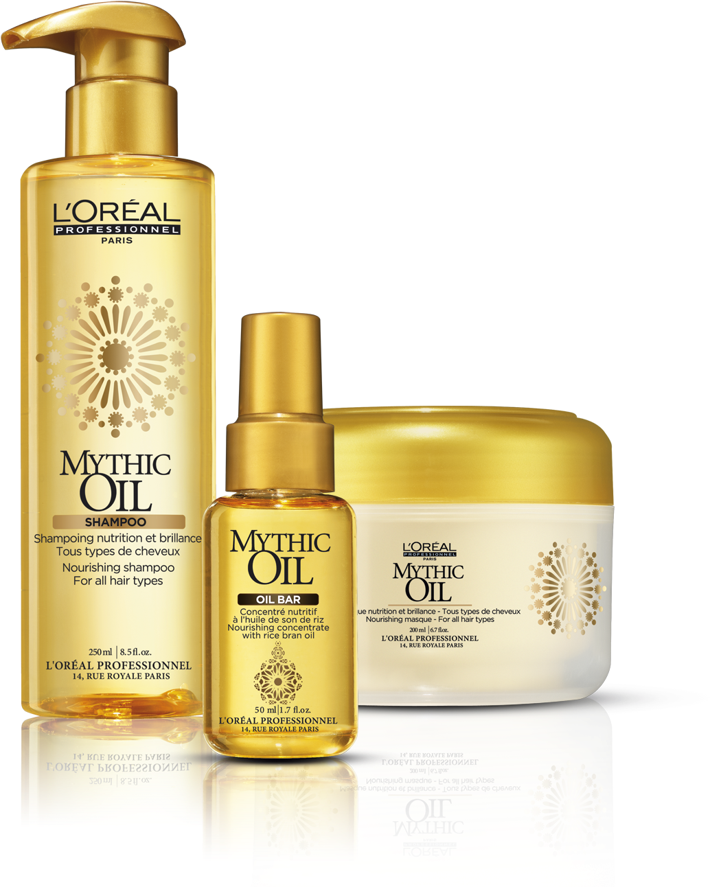 L'oreal Mythic Oil Hair Care Products - L'oreal Professional Mythic Oil Shampoo 250ml (1360x1360), Png Download