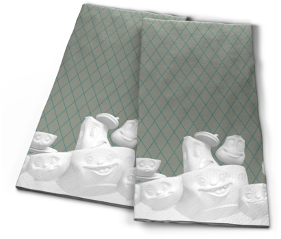 T042202 Buffetserviette Frankfurter Girlande 02 - Paper Towel (416x416), Png Download