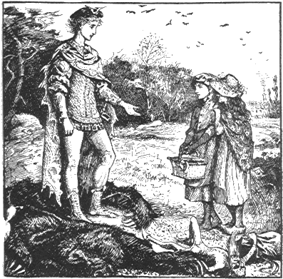 Blue Fairy Book Snow White And Rose Red 3 - Snow White And Rose Red Bear (403x396), Png Download