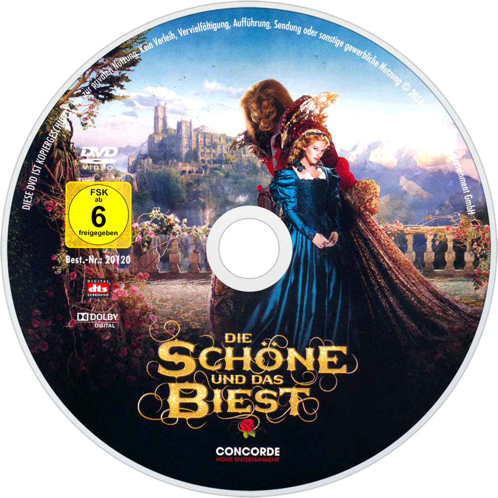 Beauty And The Beast Dvd Disc Image - Beauty And The Beast 2017 Disc (1000x1000), Png Download