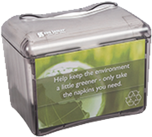 San Jamar H4000tbk Paper Napkin Dispenser - San Jamar H4005 Venue Table Top Fullfold Control Napkin (400x400), Png Download