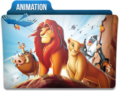 Animation Folder Icon Png - Lion King Cartoon Simba Nala Timon (400x400), Png Download