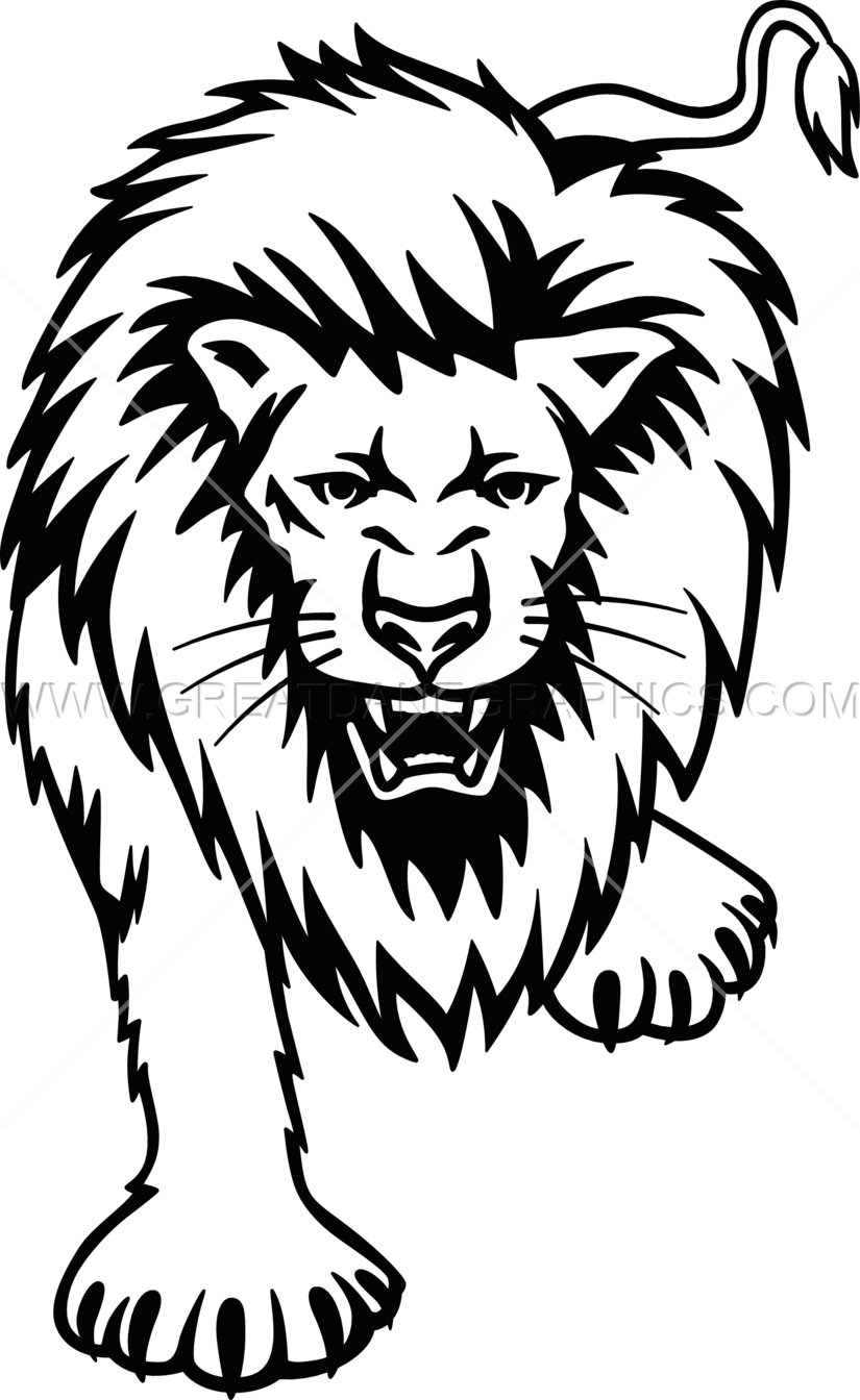 Full Lion - Illustration (825x1344), Png Download