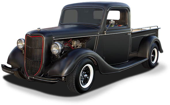 Pickup Truck (640x494), Png Download