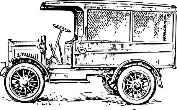 Old Truck (600x373), Png Download