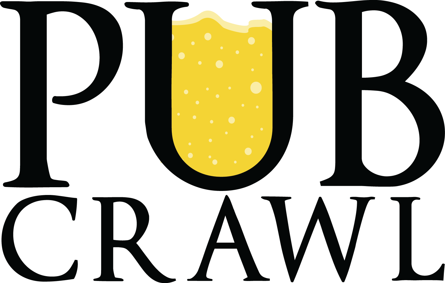 Pub Crawl Logo (1554x987), Png Download
