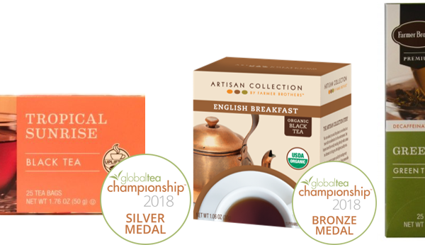 Farmer Brothers' Hot Teas Win Three Medals At Gtc - Farmer Brothers Tropical Sunrise Black Tea, 25 Bags (600x346), Png Download