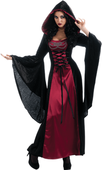 Medieval - Gothic Enchantress Women's Halloween Costume (555x555), Png Download