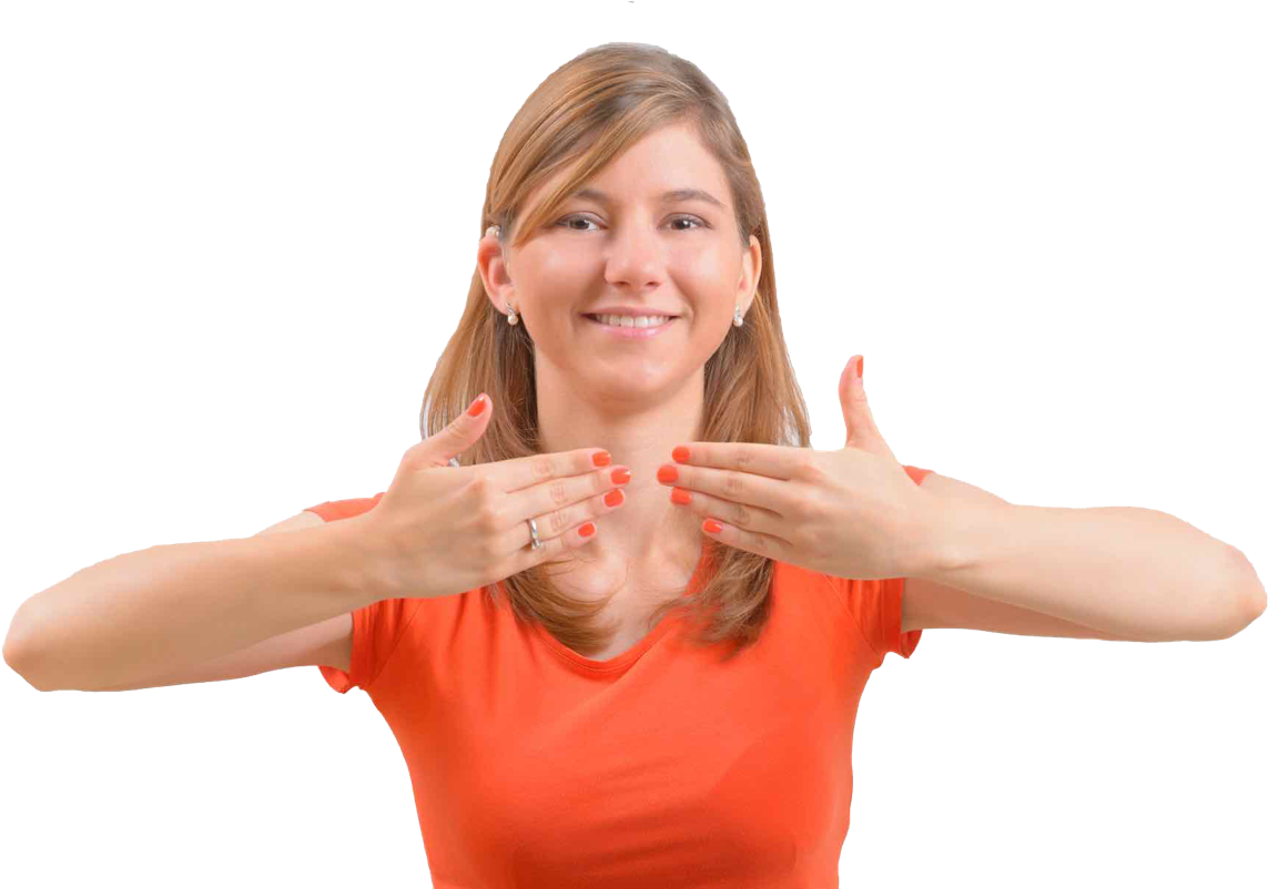 For The Deaf, Hard Of Hearing And Hearing Communities - Person Doing Sign Language (1200x801), Png Download