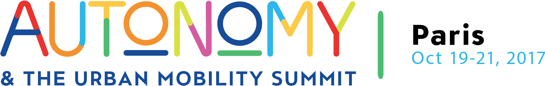 Autonomy Logos Baseline English Cmjn 2017-01 - Autonomy Urban Mobility Summit (2259x709), Png Download