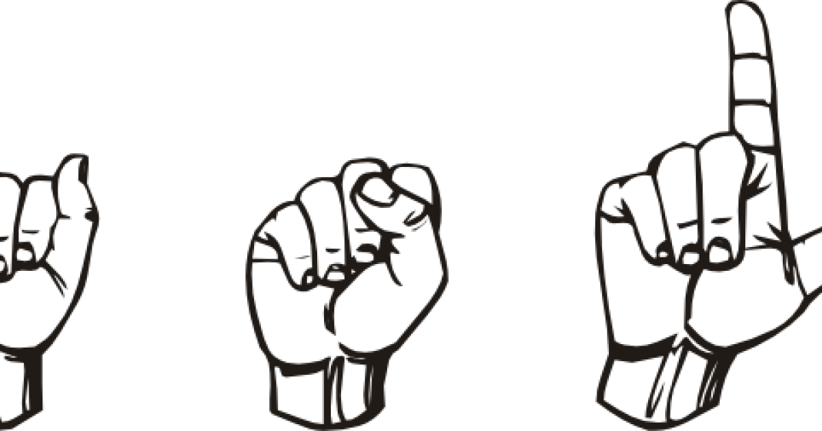 American Sign Language Hands (1200x630), Png Download