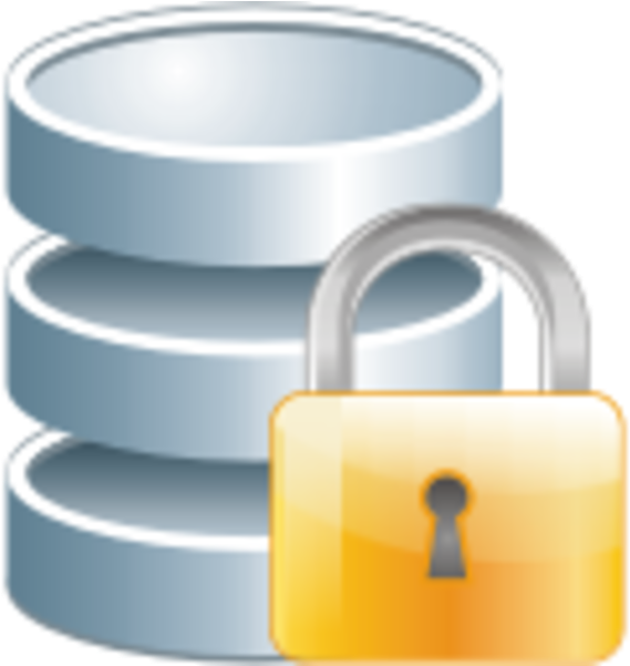 Secured Database Icon (600x600), Png Download