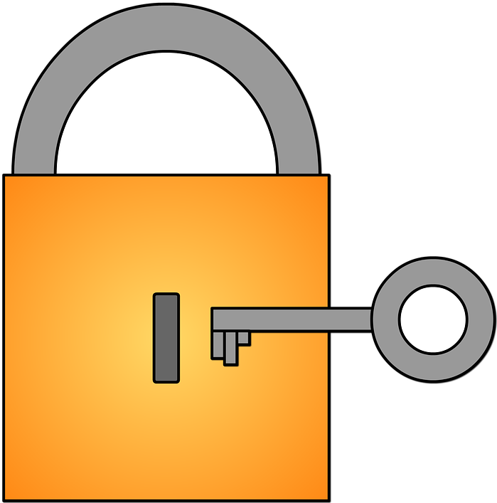 Padlock Key Seal - Slot En Sleutel Png (707x720), Png Download