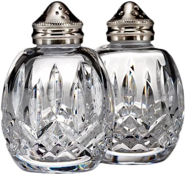 Salt-pepper - Waterford Lismore Salt And Pepper Set, Clear (400x385), Png Download