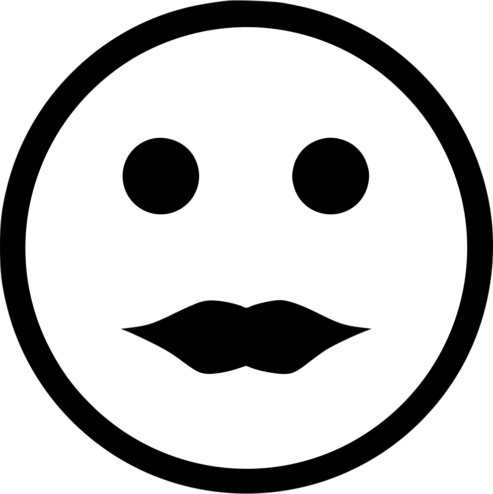 Sexy Smile Lady Lips Kiss Smiley Comments - Happy Emojis Black And White (980x982), Png Download