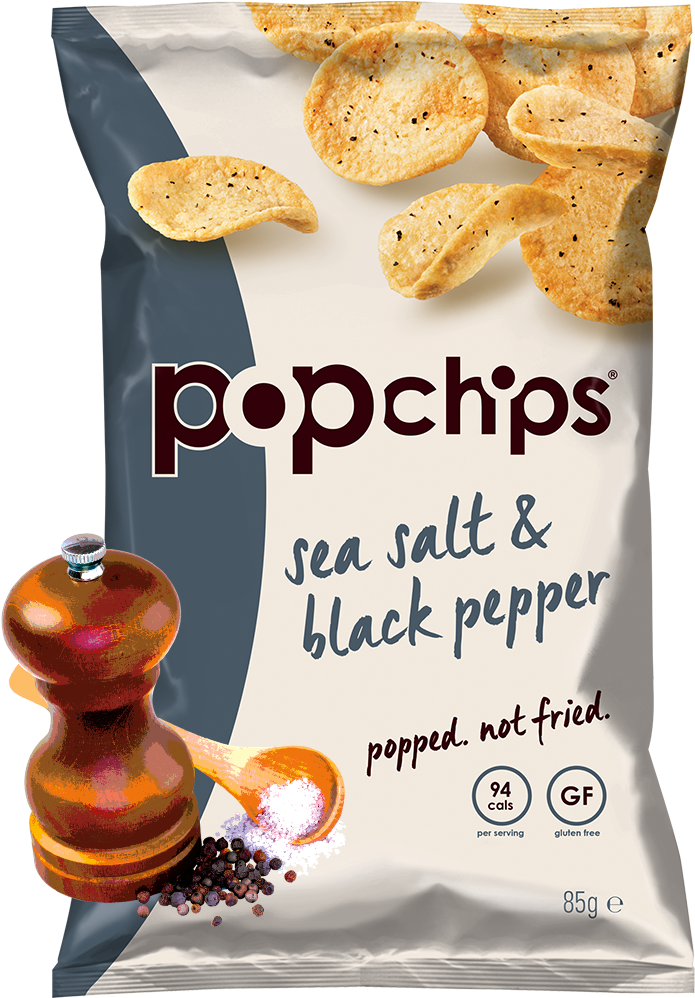 Salt And Pepper - Pop Chips Sour Cream (1000x1000), Png Download