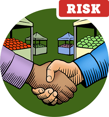 Royalty Free Library Vendor Relationships At Farmers - Bad Vendor Relatonships Icon (350x377), Png Download