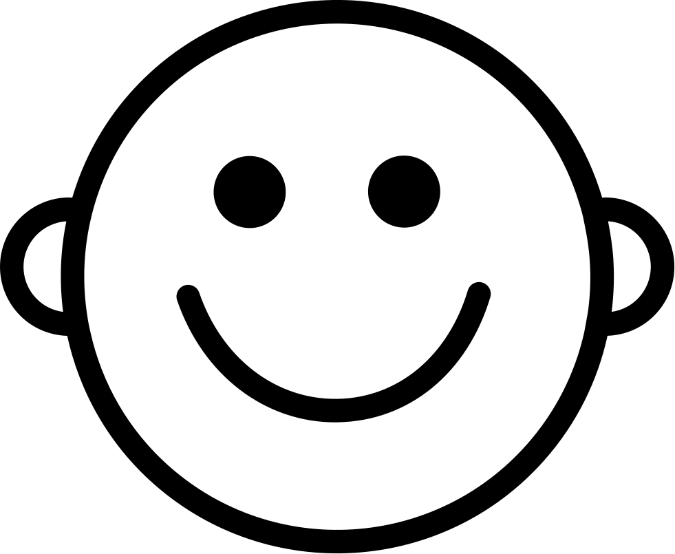 Smiling Face - - Icone Bebe (981x805), Png Download
