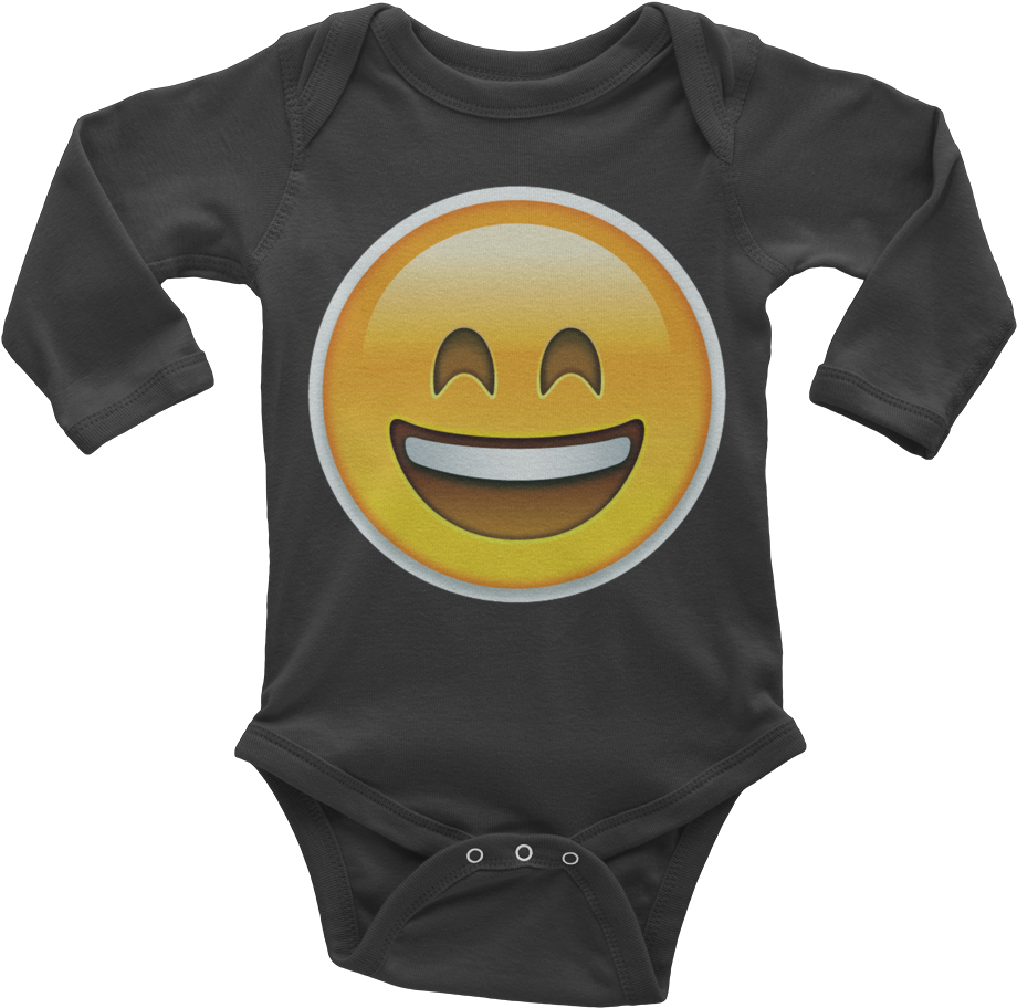 Emoji Baby Long Sleeve One Piece - Answered Prayers Coming Home Outfit, Take Home Outfit, (1000x1000), Png Download