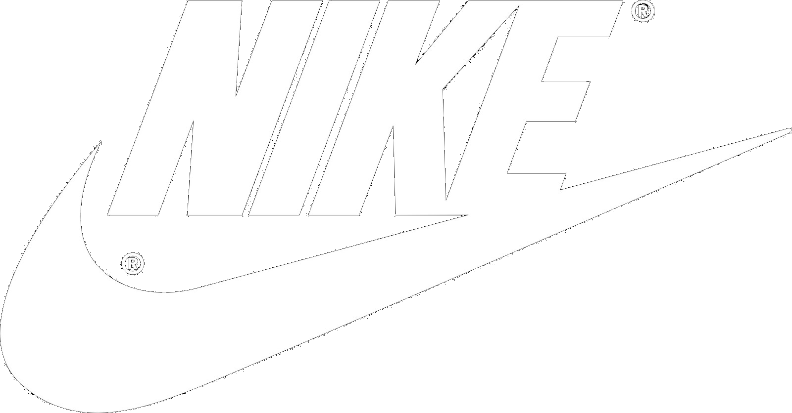 Nike Logo Outline Transparent Nike Logo Outline Hd Png Download | Sexiz Pix